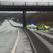 The section of road was closed by police Pic: Police Scotland