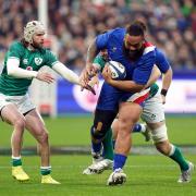 Uini Atonio is tackled by Ireland's Jack Conan during the Guinness Six Nations match at the Stade de France, Paris. Picture: PA