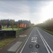 The accident happened near the Dryfesdale Cemetery Pic: Google