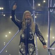 Sam Ryder performing Spaceman at last night's Eurovision Song Contest in Turin