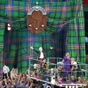 Karen Dunbar and John Barrowman perform during the Opening Ceremony for the Glasgow 2014 Commonwealth Games at Celtic Park on July 23, 2014 in Glasgow

Photo Getty Images