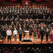 Sir Donald Runnicles conducts this concert performance of Beethoven's only opera, telling a moving story of a wife's devotion and the resilience of human nature. Usher Hall, Edinburgh. Fidelio curtain call - credit Andrew Perry