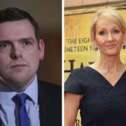 Douglas Ross has backed JK Rowling in a row over trans rights
