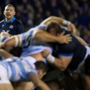 Finn Russell in action against Argentina