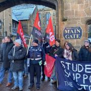 Protest at Glasgow University