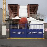 Hull 802 at Ferguson Marine shipyard in Port Glasgow