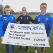 RYDC break £10million funds barrier after Rangers Academy cheque presentation