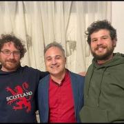 Massimo Tagino (left) has written a fantasy series set in Scotland