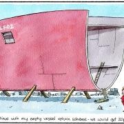 Our cartoonist Steven Camley’s take on the latest ferry woes