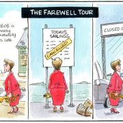 Our cartoonist Steven Camley’s take on Sturgeon's farewell tour