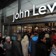 Shoppers queue for John Lewis