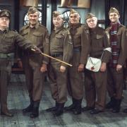 The  classic 'Dads Army' line-up of Arthur Lowe as Capt George Mainwaring, John Le Mesurier as Sgt Arthur Wilson, Clive Dunn as L-Cpl Jack Jones, John Laurie Pvt James Frazer and Arnold Ridley as Pvt Charles Godfrey