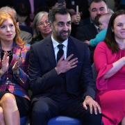 SNP leadership candidates from left Ash Regan, Humza Yousaf and Kate Forbes