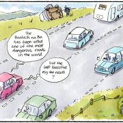 Our cartoonist Steven Camley’s take on danger road
