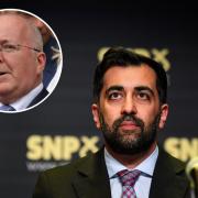 Peter Murrell (inset) and Humza Yousaf