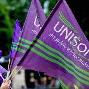 The turnout was 52% among Unison’s 288,000 members in England (Nick Ansell/PA)