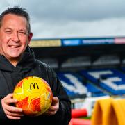 Inverness Caledonian Thistle manager Billy Dodds at the McDonald's Fun Football Festival at the Caledonian Stadium