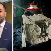 FM Humza Yousaf twinned with the Stone of Destiny