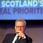 Rt Hon Michael Gove speaking on the second day of the Scottish Conservative party conference at the