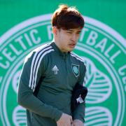 Yuki Kobayashi at Celtic training