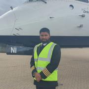 Loganair pilot Aakash Sajid