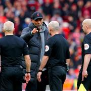 Liverpool manager Jurgen Klopp has been charged with improper conduct for comments made about referee Paul Tierney (Peter Byrne/PA)