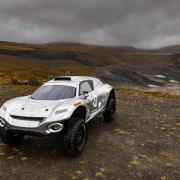 Extreme E's Odyssey 21 off-road racing car at Glenmuckloch