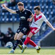 Callum Gallagher, right, insists Airdrie will be on the offensive against Accies