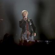 David Bowie in concert in Glasgow in 2003. Photograph: Colin Mearns