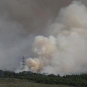 The wildfire has been burning for five days  Pic: Peter Jolly