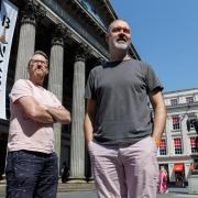 Martin McSheaffrey-Craig, left, Museum Curator at GoMA and Gareth James, Museum Manager at GoMA