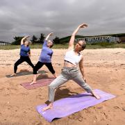 Scottish coastal hotel launches beach yoga experience