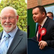 South Lanarkshire SNP councillor John Ross and Labour  leader Joe Fagan