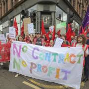 13th Note staff in Glasgow on strike