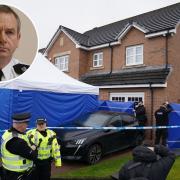 Sir Iain Livingstone (inset) and the police raid on Nicola Sturgeon's home