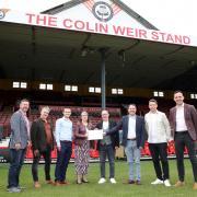 Representatives from the PTFC Trust, The Jags Foundation and The Jags Trust met at Firhill last week