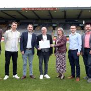 Representatives from the PTFC Trust, The Jags Foundation and The Jags Trust were in attendance at Firhill