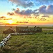 Derelict Orkney cottage with farmhouse, byre and stables up for sale