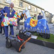 Fife Provost Jim Leishman launches the 'Scotties by the Sea' trail, running for 10 weeks in Fife