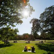 Glaswegians enjoying sunny weather in September 2023