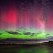 The Northern Lights above Girvan in Scotland on Sunday night (Photo: Craig Bradshaw)