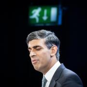 Prime Minister Rishi Sunak delivers his keynote speech at the Conservative Party annual conference