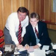 Sir Alex signs a young David Beckham to Manchester United