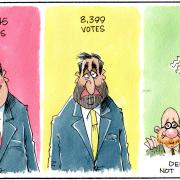 Our cartoonist Steven Camley’s take on the Rutherglen by-election result