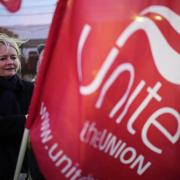 The Unite union has organised the strike