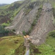 A816 landslide