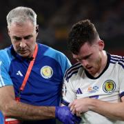 The Scotland captain hurt his shoulder late in the first half