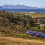ScotRail train departing Arisaig