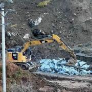 Work is ongoing at the A816 at Ardfern