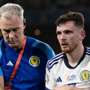 Andy Robertson is recovering from a dislocated shoulder